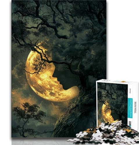1000-teiliges Puzzle für Erwachsene und Jugendliche, Vollmond, lustige Spiele, Wanddekoration, einzigartige Geburtstags, 75x50cm 1000-teiliges Puzzle für Erwachsene und Jugendliche, Vollmond, lustige Spiele, Wanddekoration, einzigartige Geburtstags, 75x50cm von GKJPOXZJ