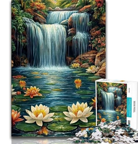 1000-teiliges Puzzle für Erwachsene und Jugendliche, Wasserfallansicht, anspruchsvolles Spielspielzeug, ganze Familie, 38x26cm von GKJPOXZJ