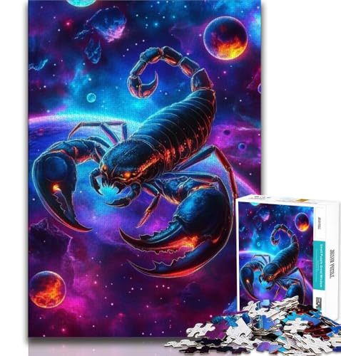 1000-teiliges Puzzle für Erwachsene und Jugendliche, Weltraumskorpion, Lernspiele, Heimdekoration, Lernspiel für Geburtstag, Weihnachten, 38x26cm von GKJPOXZJ