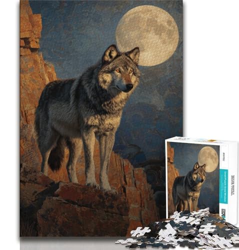 1000-teiliges Puzzle für Erwachsene und Jugendliche, Wüstenwolf, dekomprimierendes intellektuelles Lernspielzeug, Geburtstagsgeschenk, 75x50cm 1000-teiliges Puzzle für Erwachsene und Jugendliche, Wüstenwolf, dekomprimierendes intellektuelles Lernspielzeug, Geburtstagsgeschenk, 75x50cm von GKJPOXZJ