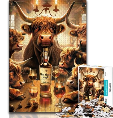 1000-teiliges Puzzle für Erwachsene und Jugendliche, Yak, Lernspielzeug, Familienspiele, geeignet als Schreibtischdekoration, 38x26cm 1000-teiliges Puzzle für Erwachsene und Jugendliche, Yak, Lernspielzeug, Familienspiele, geeignet als Schreibtischdekoration, 38x26cm von GKJPOXZJ