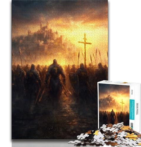 1000-teiliges Puzzle für Erwachsene und Jugendliche, Zehn mittelalterliche Engelsritter, Lernspielzeug, Familienspiele, geeignet als Schreibtischdekoration, 38x26cm 1000-teiliges Puzzle für Erwachsene und Jugendliche, Zehn mittelalterliche Engelsritter, Lernspielzeug, Familienspiele, geeignet als Schreibtischdekoration, 38x26cm von GKJPOXZJ