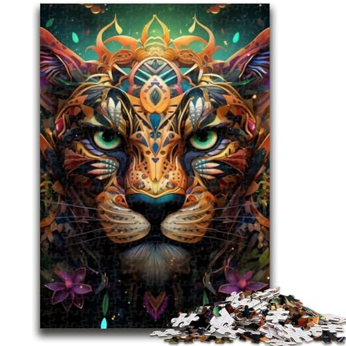 1000-teiliges Puzzle für Erwachsene und Jugendliche, afrikanischer Leopard, 1000-teiliges Puzzle, Lernspielzeug und Spiele für Erwachsene und Jugendliche (75x50cm) von GKJPOXZJ