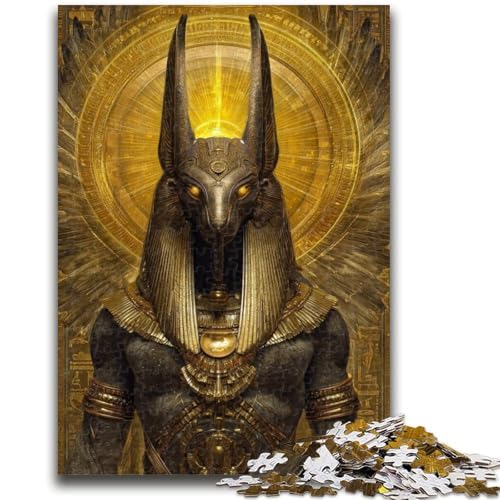 1000-teiliges Puzzle für Erwachsene und Jugendliche, altägyptischer Gott Ra, 1000 Teile für Jugendliche, Quizspiel ganze Familie (38x26cm) von GKJPOXZJ