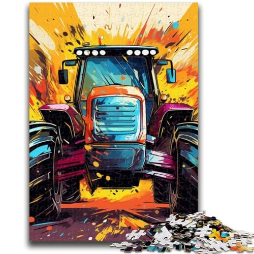 1000-teiliges Puzzle für Erwachsene und Jugendliche, buntes Traktor-Puzzle für Teenager, lustiges Geschenk und Beschäftigung für zu Hause, Spielzeug für Regentage (50x75cm) von GKJPOXZJ