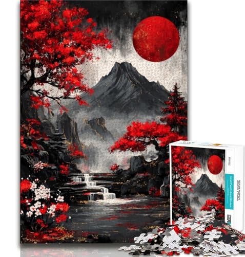 1000-teiliges Puzzle für Erwachsene und Jugendliche, geheimnisvoller Berg Fuji, Lernspielzeug, Familienspiele, geeignet als Schreibtischdekoration, 38x26cm 1000-teiliges Puzzle für Erwachsene und Jugendliche, geheimnisvoller Berg Fuji, Lernspielzeug, Familienspiele, geeignet als Schreibtischdekoration, 38x26cm von GKJPOXZJ