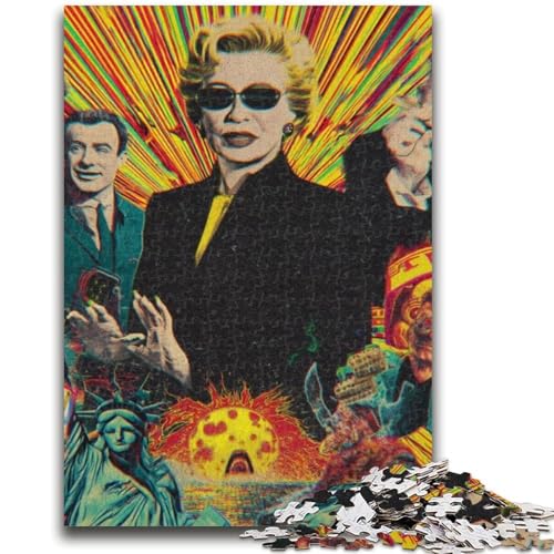 1000-teiliges Puzzle für Erwachsene und Jugendliche, psychedelische Kunstpuzzles, ganze Familie, geeignet für und ab 14 Jahren, (38x26cm) von GKJPOXZJ
