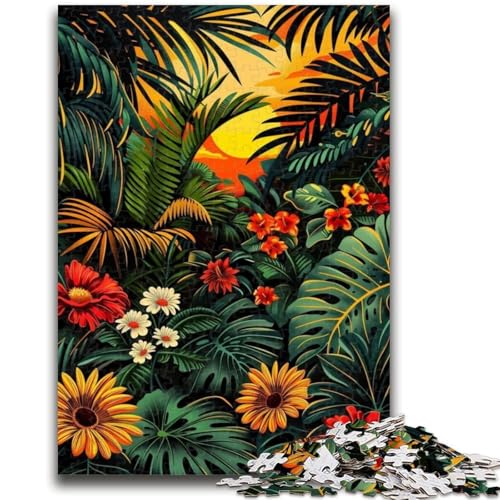 1000-teiliges Puzzle für Erwachsene und Jugendliche, tropischer Regenwald, 1000 Teile für Jugendliche, Quizspiel ganze Familie (38x26cm) von GKJPOXZJ