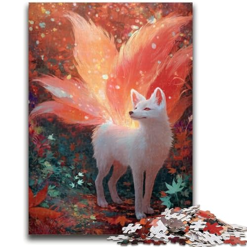 1000-teiliges Puzzle für Erwachsene und Jugendliche, weißer Fuchs, Erwachsenen-Puzzle, Lernspielzeug, Familienspiele, Geschenke für Freunde und Familie, (38x26cm) von GKJPOXZJ