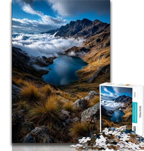 1000-teiliges Puzzle für Erwachsene und Jugendliche, wunderschöne Berge und Seen, entspannendes intellektuelles Lernspielzeug, Geburtstagsgeschenk, Geschenke, 38x26cm 1000-teiliges Puzzle für Erwachsene und Jugendliche, wunderschöne Berge und Seen, entspannendes intellektuelles Lernspielzeug, Geburtstagsgeschenk, Geschenke, 38x26cm von GKJPOXZJ