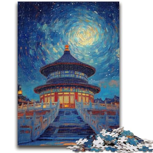 1000-teiliges Puzzle für Erwachsene und Jugendliche Der Himmelstempel Puzzle für Erwachsene, Lernspielzeug und Spiele für Erwachsene und Jugendliche (26x38cm) von GKJPOXZJ
