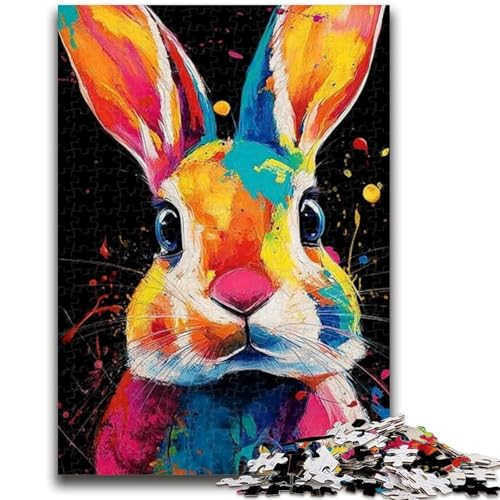 1000-teiliges Puzzle für Erwachsene und Jugendliche Kaninchen-Tierpuzzle für Teenager, ganze Familie ab 14 Jahren (26x38cm) von GKJPOXZJ
