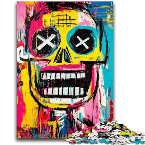 1000-teiliges Puzzle für Erwachsene und Jugendliche im Basquiat-Stil, Lernspielzeug und Spiele für Erwachsene und Jugendliche (50x75cm) von GKJPOXZJ