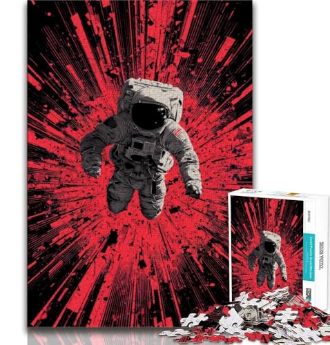 1000-teiliges Puzzle für Erwachsene und Teenager, Astronaut, Familienspiel, Stressabbau, schwierige Herausforderung, stärkt die Liebe zwischen Paaren, 38x26cm 1000-teiliges Puzzle für Erwachsene und Teenager, Astronaut, Familienspiel, Stressabbau, schwierige Herausforderung, stärkt die Liebe zwischen Paaren, 38x26cm von GKJPOXZJ