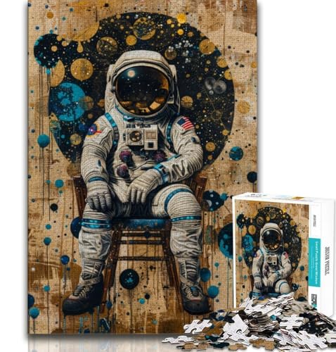 1000-teiliges Puzzle für Erwachsene und Teenager, Astronaut, Spielzeug, Lernspiele, Stressabbau, tolle Geschenke und Spielzeuge, 75x50cm von GKJPOXZJ