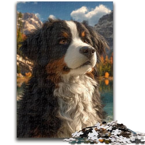 1000-teiliges Puzzle für Erwachsene und Teenager, Berner Sennenhund, Klassische Lernspiele, schöne Dekoration (26x38cm) von GKJPOXZJ