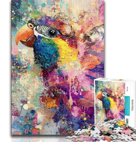 1000-teiliges Puzzle für Erwachsene und Teenager, Fantasy-Papagei, Lernspiele, Heimdekoration, einzigartige Heimdekoration und Geschenke, 38x26cm 1000-teiliges Puzzle für Erwachsene und Teenager, Fantasy-Papagei, Lernspiele, Heimdekoration, einzigartige Heimdekoration und Geschenke, 38x26cm von GKJPOXZJ