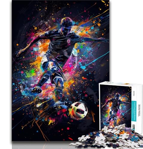 1000-teiliges Puzzle für Erwachsene und Teenager, Fußball, Spielzeug, Lernspiele, Stressabbau, tolle Geschenke und Spielzeuge, 75x50cm von GKJPOXZJ