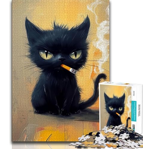 1000-teiliges Puzzle für Erwachsene und Teenager, Kunstkatze, Spielzeug, Lernspiele, Stressabbau, tolle Geschenke und Spielzeuge, 75x50cm 1000-teiliges Puzzle für Erwachsene und Teenager, Kunstkatze, Spielzeug, Lernspiele, Stressabbau, tolle Geschenke und Spielzeuge, 75x50cm von GKJPOXZJ