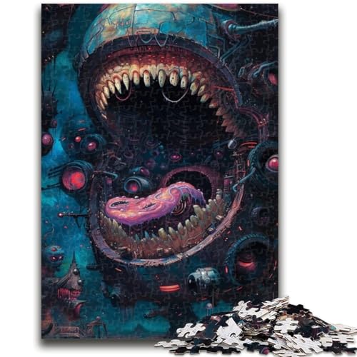 1000-teiliges Puzzle für Erwachsene und Teenager, Monstermaul-Puzzles für Teenager, Stressabbau, Zeitvertreib zu Hause, Stärkung der Liebe zwischen Paaren, (38x26cm) von GKJPOXZJ
