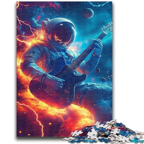 1000-teiliges Puzzle für Erwachsene und Teenager, Musik-Astronaut, 1000 Teile für Erwachsene, lehrreich ganze Familie (26x38cm) von GKJPOXZJ