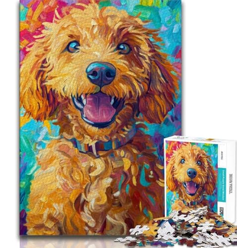 1000-teiliges Puzzle für Erwachsene und Teenager, Pudel, Spielzeug, Lernspiele, Stressabbau, tolle Geschenke und Spielzeuge, 75x50cm von GKJPOXZJ