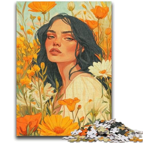 1000-teiliges Puzzle für Erwachsene und Teenager, Sommermädchen-Puzzles für Erwachsene, Lernspielzeug und Spiele für Erwachsene und Teenager (26x38cm) von GKJPOXZJ