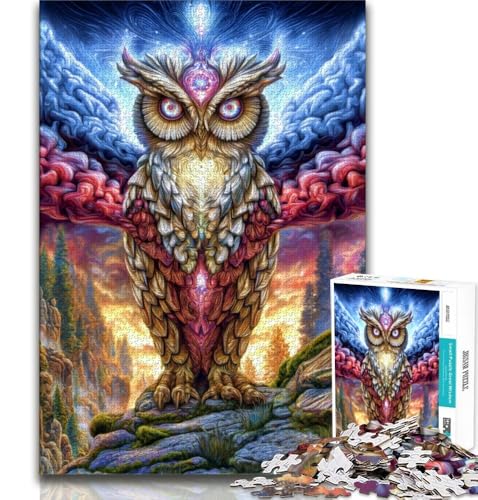 1000-teiliges Puzzle für Erwachsene und Teenager, Tier-Fantasie-Eule, Lernspiele, Heimdekoration, Geburtstagsgeschenk, Geschenke, Wandkunst, 75x50cm 1000-teiliges Puzzle für Erwachsene und Teenager, Tier-Fantasie-Eule, Lernspiele, Heimdekoration, Geburtstagsgeschenk, Geschenke, Wandkunst, 75x50cm von GKJPOXZJ