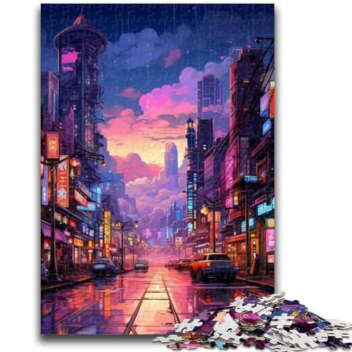 1000-teiliges Puzzle für Erwachsene und Teenager, japanische Straßenpuzzles für Teenager, Lernspiele, Heimdekoration, einzigartige Heimdekoration und Geschenke, (38x26cm) von GKJPOXZJ
