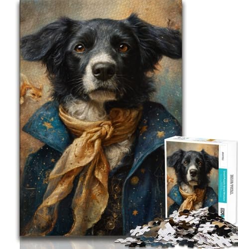 1000-teiliges Puzzle für Jugendliche und Erwachsene, „Der kleine Prinz und der Hund“, „Staycation Kill Time“, mit passendem Poster und Quizblatt, 75x50cm von GKJPOXZJ