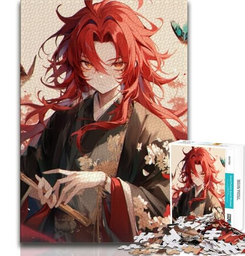 1000-teiliges Puzzle für Jugendliche und Erwachsene, Anime-Junge, für Lernspiele, Herausforderungen, Spielzeug-Deal als Geschenk für die ganze Familie, 38x26cm von GKJPOXZJ