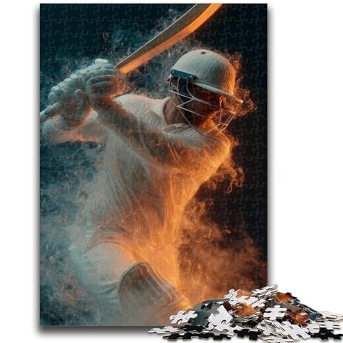 1000-teiliges Puzzle für Jugendliche und Erwachsene, Baseballspieler-Puzzles für Teenager, ganze Familie ab 14 Jahren (26x38cm) von GKJPOXZJ