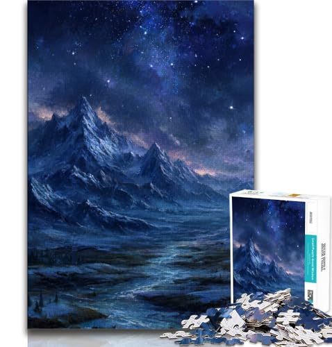 1000-teiliges Puzzle für Jugendliche und Erwachsene, Berge und Flusslandschaft, für Lernspiele, Herausforderungsspielzeug, einzigartige Heimdekoration und Geschenke, 75x50cm 1000-teiliges Puzzle für Jugendliche und Erwachsene, Berge und Flusslandschaft, für Lernspiele, Herausforderungsspielzeug, einzigartige Heimdekoration und Geschenke, 75x50cm von GKJPOXZJ