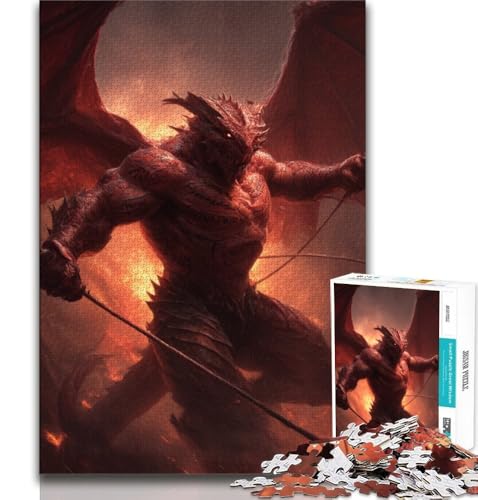1000-teiliges Puzzle für Jugendliche und Erwachsene, Dämon, Spielzeug, Lernspiele, Stressabbau, tolle Geschenke und Spielzeuge, 38x26cm von GKJPOXZJ