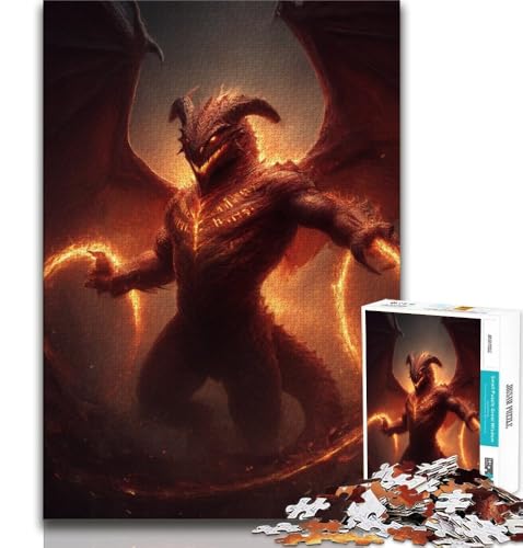 1000-teiliges Puzzle für Jugendliche und Erwachsene, Dämon, Spielzeug, Lernspiele, Stressabbau, tolle Geschenke und Spielzeuge, 38x26cm von GKJPOXZJ