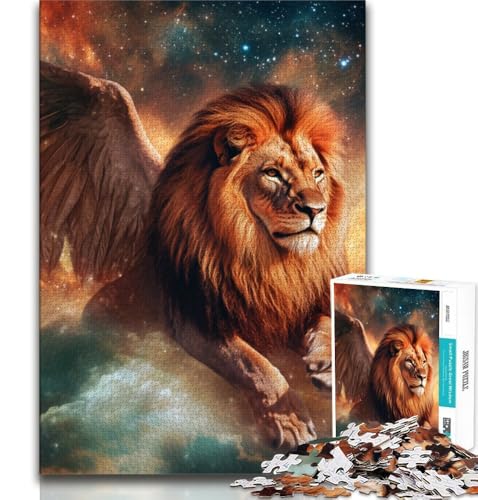 1000-teiliges Puzzle für Jugendliche und Erwachsene, Engel und Löwe, Spielzeug, Lernspiele, Stressabbau, tolle Geschenke und Spielzeuge, 38x26cm 1000-teiliges Puzzle für Jugendliche und Erwachsene, Engel und Löwe, Spielzeug, Lernspiele, Stressabbau, tolle Geschenke und Spielzeuge, 38x26cm von GKJPOXZJ