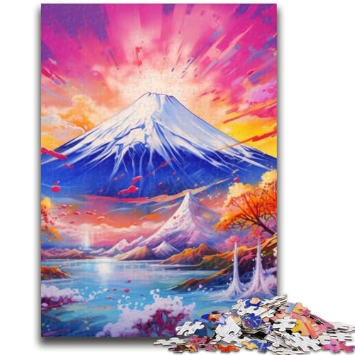 1000-teiliges Puzzle für Jugendliche und Erwachsene, Mount Fuji, 1000 Teile für Erwachsene, Lernspiele, DIY-Spielzeug, tolle Geschenke und Spielzeuge (26x38cm) von GKJPOXZJ