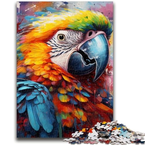 1000-teiliges Puzzle für Jugendliche und Erwachsene, Papagei, 1000 Teile für Erwachsene, Lernspiele, DIY-Spielzeug, tolle Geschenke und Spielzeuge (50x75cm) von GKJPOXZJ