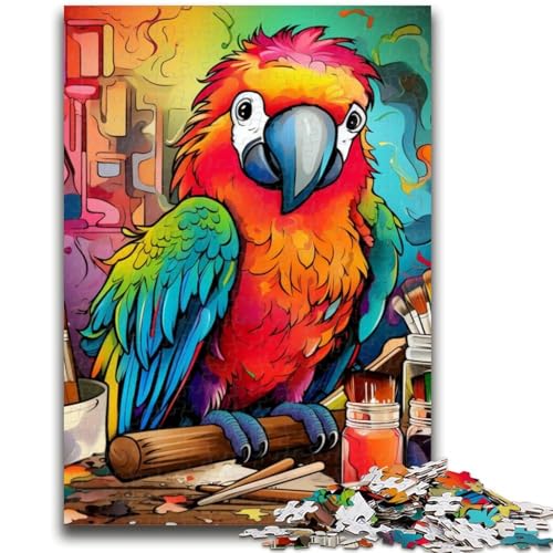 1000-teiliges Puzzle für Jugendliche und Erwachsene, Papagei, 1000 Teile für Erwachsene, Lernspiele, DIY-Spielzeug, tolle Geschenke und Spielzeuge (50x75cm) von GKJPOXZJ