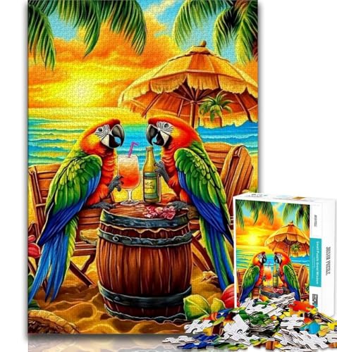 1000-teiliges Puzzle für Jugendliche und Erwachsene, Papagei im Urlaub, für Lernspiele, Herausforderung, Spielzeug, Künstlersammlung, bildende Kunst, 75x50cm 1000-teiliges Puzzle für Jugendliche und Erwachsene, Papagei im Urlaub, für Lernspiele, Herausforderung, Spielzeug, Künstlersammlung, bildende Kunst, 75x50cm von GKJPOXZJ