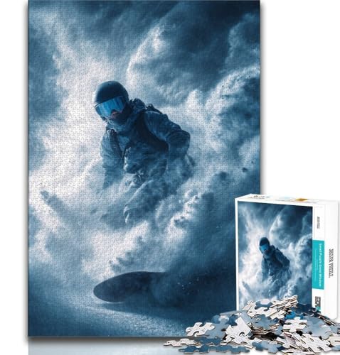 1000-teiliges Puzzle für Jugendliche und Erwachsene, Ski, lebendiges und einzigartiges Design, entspannendes und herausforderndes Puzzle-Erlebnis, 38x26cm 1000-teiliges Puzzle für Jugendliche und Erwachsene, Ski, lebendiges und einzigartiges Design, entspannendes und herausforderndes Puzzle-Erlebnis, 38x26cm von GKJPOXZJ