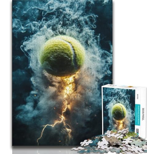 1000-teiliges Puzzle für Jugendliche und Erwachsene, Tennissport, Spielzeug, Lernspiele, Stressabbau, tolle Geschenke und Spielzeuge, 38x26cm von GKJPOXZJ
