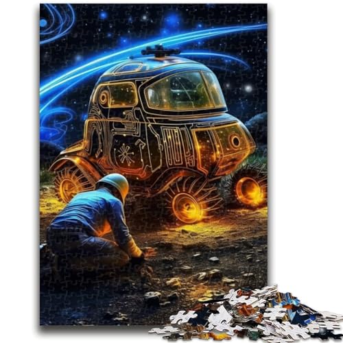 1000-teiliges Puzzle für Jugendliche und Erwachsene, Weltraumautos-Puzzle für Teenager, ganze Familie ab 14 Jahren (26x38cm) von GKJPOXZJ