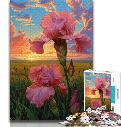 1000-teiliges Puzzle für Jugendliche und Erwachsene, magische purpurrote Blume, anspruchsvolles Spiel und Lernspiel für die ganze Familie zum Geburtstag, Weihnachten, 75x50cm 1000-teiliges Puzzle für Jugendliche und Erwachsene, magische purpurrote Blume, anspruchsvolles Spiel und Lernspiel für die ganze Familie zum Geburtstag, Weihnachten, 75x50cm von GKJPOXZJ