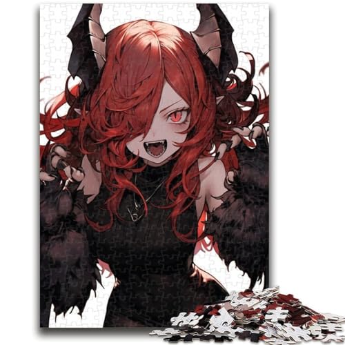 1000-teiliges Puzzle für Teenager, Anime-Dämonenmädchen, 1000 Teile für Teenager, Wichtelgeschenke für Kinder ab 14 Jahren (26x38cm) von GKJPOXZJ