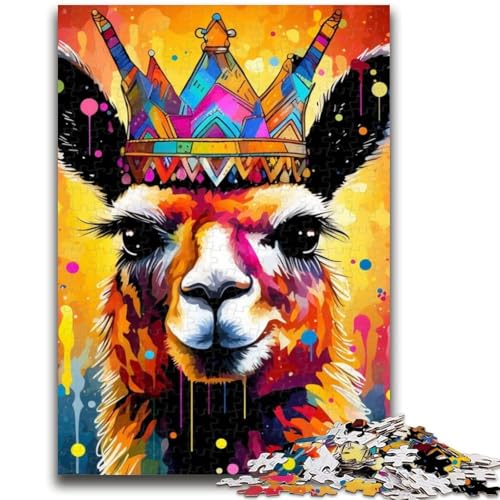 1000-teiliges Puzzle für Teenager, Bunte Alpakas, 1000 Teile für Teenager, Wichtelgeschenke für Kinder ab 14 Jahren (26x38cm) von GKJPOXZJ