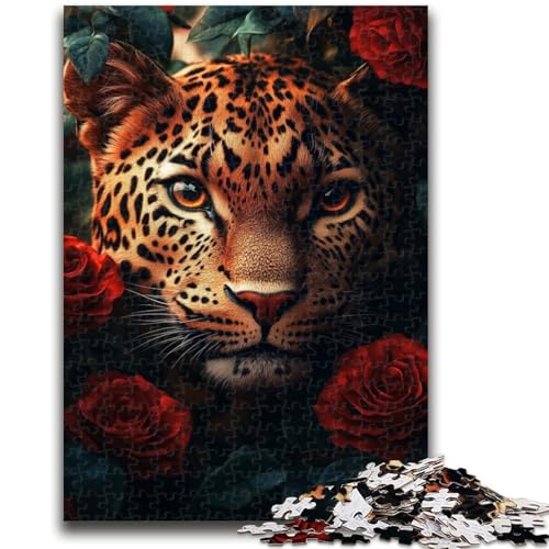 1000-teiliges Puzzle für Teenager, Dschungelleopard, 1000-teiliges Puzzle, Lernspielzeug und Spiele für Erwachsene und Teenager (75x50cm) von GKJPOXZJ