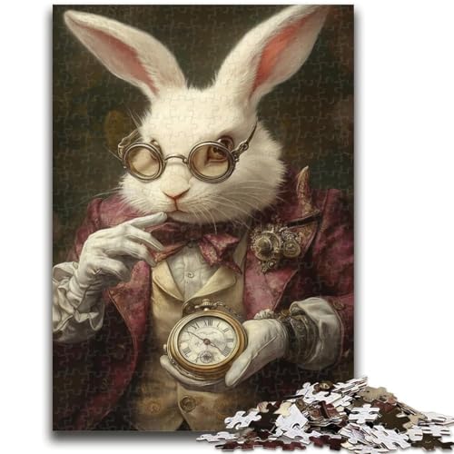 1000-teiliges Puzzle für Teenager, Edler Hase, Puzzle für Erwachsene, Quizspiel, ganze Familie (26x38cm) von GKJPOXZJ