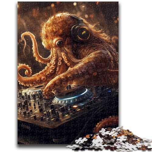 1000-teiliges Puzzle für Teenager, Fantasy-Oktopus, 1000 Teile für Erwachsene, Lernspiele, Wanddekoration, einzigartige Geburtstags, (38x26cm) von GKJPOXZJ