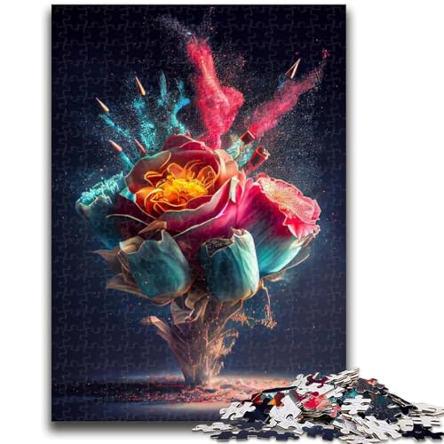 1000-teiliges Puzzle für Teenager, Fantasy Rose, 1000-teiliges Puzzle, anspruchsvolles Spiel, ganze Familie, (38x26cm) von GKJPOXZJ